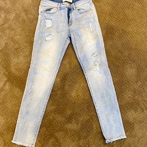 Light wash jeans